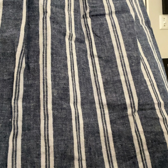 Striped Blue Midi Skirt - Picture 3 of 4